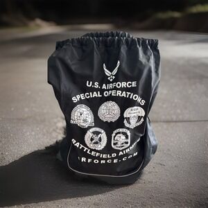 U.S. Air Force Special Operations, Battlefield Airman Rope Backpack tag, and coz
